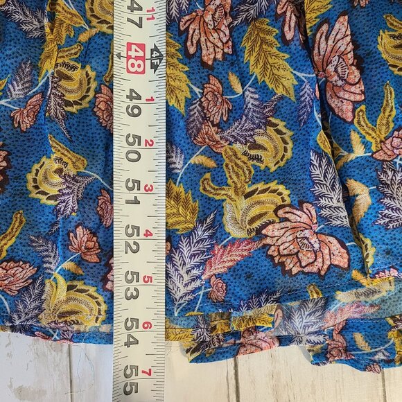 Anthropologie Verb Pallavi Singhee Vineyard Tiered Maxi Dress 10 Boho Beach - Picture 7 of 10